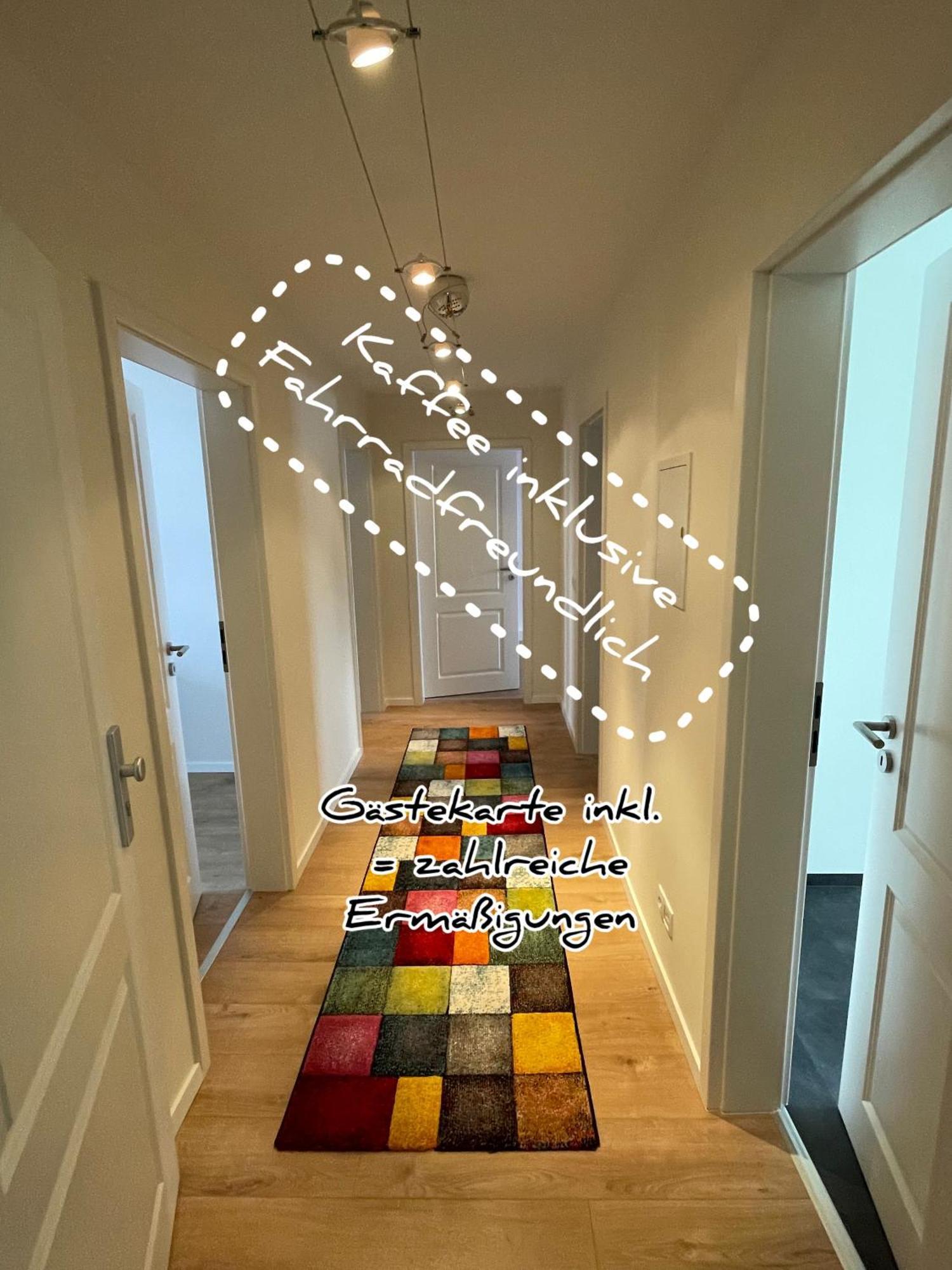 Schoene Neue 4 Zimmer Wohnung Mit Sued-Balkon Bis 8 Personen Naumburg  Esterno foto